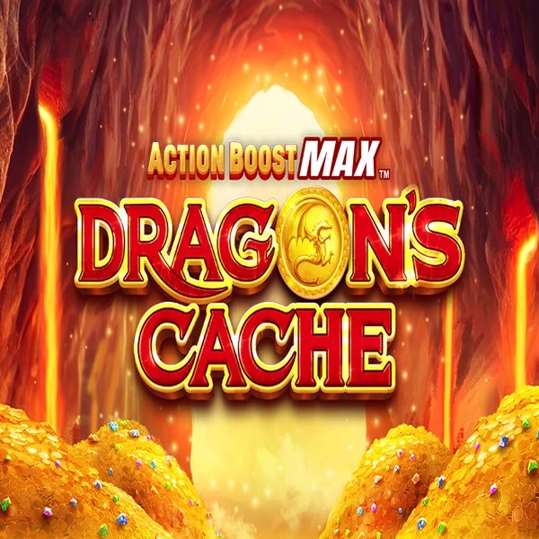 Action Boost Max Dragon's Cache slot icon by SpinPlay Games, available at Vicibet Casino