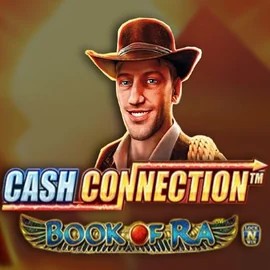 Cash Connection Book Of Ra by Novomatic, showcased at vicibetcasinoo.com – game logo