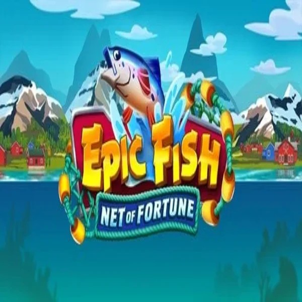 Epic Fish Net of Fortune slot logo by Quickspin at Vicibet CasinoEpic Fish Net of Fortune