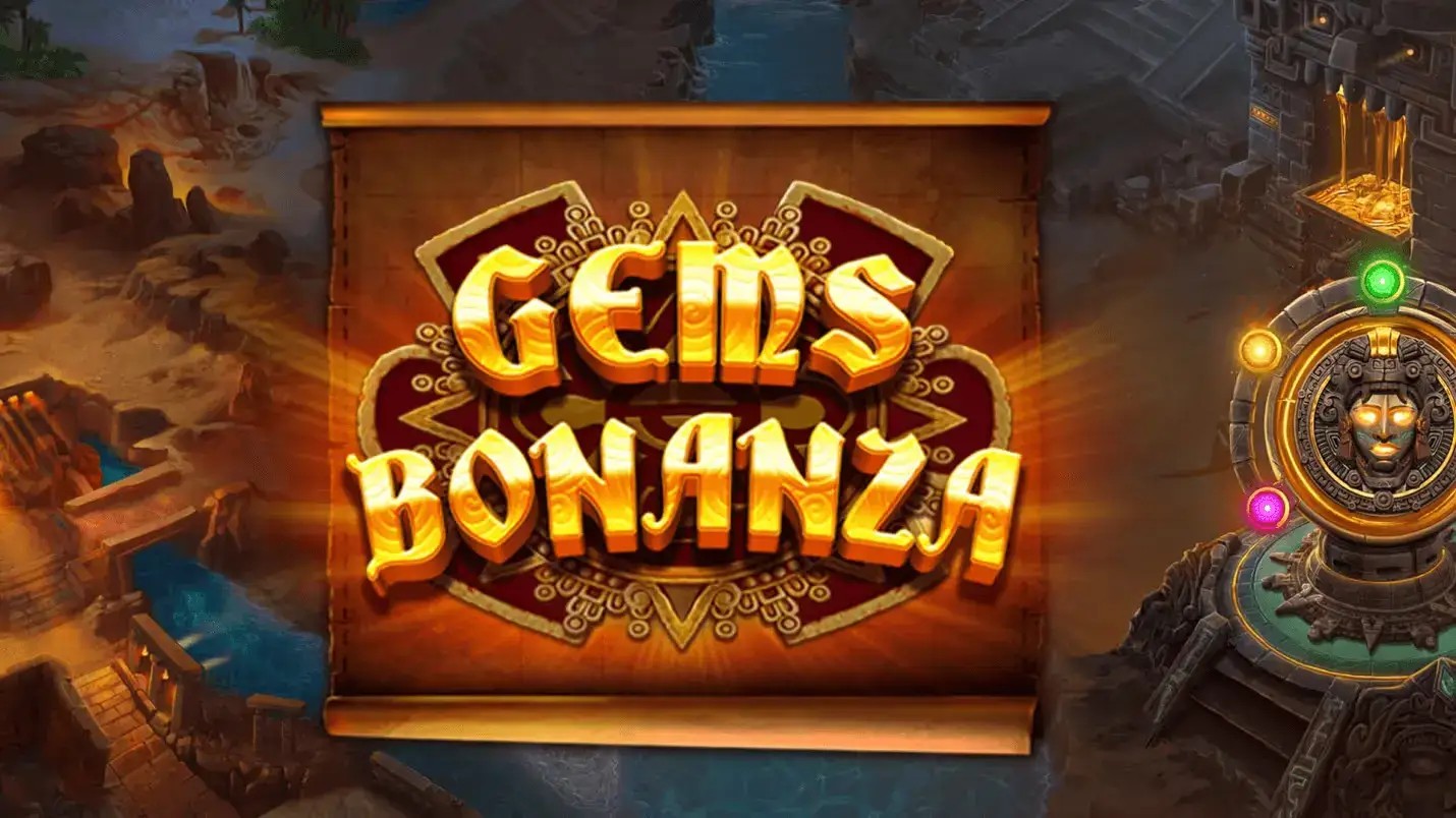 Gems Bonanza logo by Pragmatic Play at Vicibet Casino