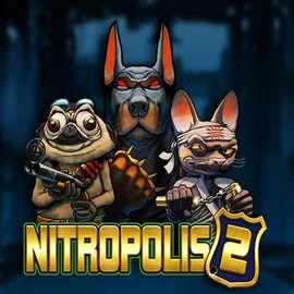 Nitropolis 2 online game logo by ELK Studios on vicibetcasinoo.com