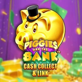 Official Slots logo: Piggies And The Bank Cash Collect & Link by Origins at Vicibet Casino