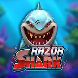 Razor Shark logo by Push Gaming at Vicibet CasinoRazor Shark