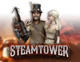 Steam Tower Slot logo by NetEnt at Vicibet Casino