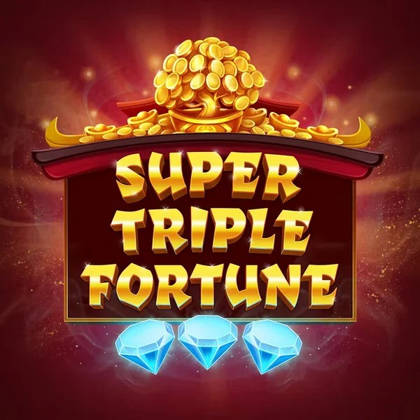 Super Triple Fortune slot logo by Greentube at Vicibet Casino